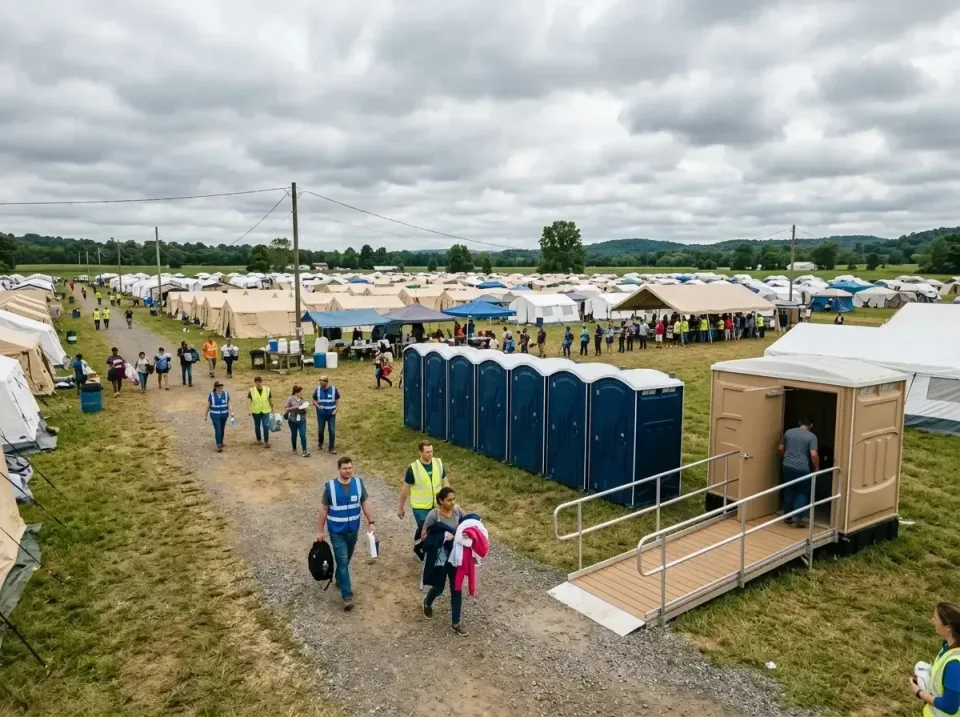 disaster-relief-camp-restrooms-010 — frequently asked questions, Dumpster & Portable Bathrooms Rental in Chandler, IN